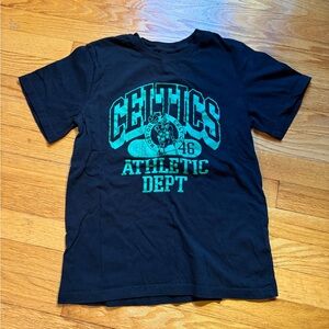NBA Celtics Black and Green T-Shirt